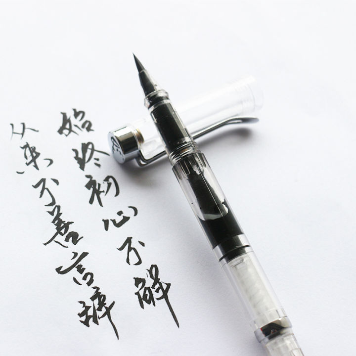 sunyanping-ขายดี-ปากกาแปรงใสสไตล์น้ำพุเติมได้เครื่องเขียนสำหรับงานศิลปะหมึกสีน้ำ