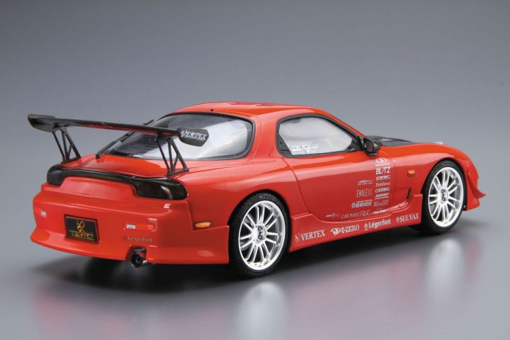 aoshima-fd3s-1-24-rx-7โมเดลรถ-hoy-โมเดลพลาสติก-aoshima-รถแข่งรถสปอร์ต