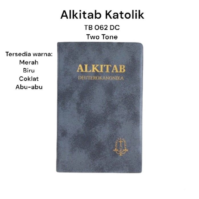 Alkitab Katolik Manula Deuterokanonika 062 Dc Two Tone Huruf Besar