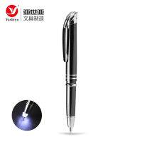 5pcslot Creative LED Light Ballpoint Pen Metal Sensor Tip Fashion Touch Pen Stationery Gift Classic Design Writing Pen