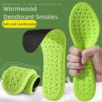 [Fashion goods060]Wormwood DeodorantInsoles สำหรับผู้ชายผู้หญิง Latex SoftShoes Pad Breathable Sweat Stings