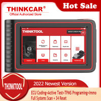 Thinkcar THINKTOOL เครื่องสแกนระบบแบบมืออาชีพ,OBD2พร้อมโปรแกรม TPMS ECU ทดสอบการใช้งานน้ำมัน ABS EPB TPMS DPF 34บริการรีเซต JOBD เครื่องมือวินิจฉัยรถยนต์สำหรับโปรตอน Perodua EOBD