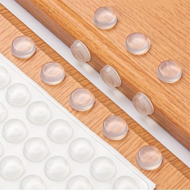 36-64-100pcs-clear-anti-collision-particle-rubber-furniture-pads-damper-buffer-cushion-rubber-bumpers-self-adhesive-anti-collision-buffer-protector-pads