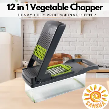 12 in 1 Vegetable Chopper Spiralizer Mandolin Slicer Grater with