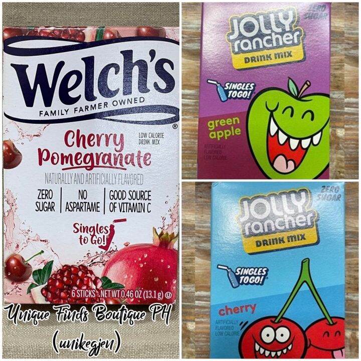 Jolly Rancher Welch's Zero Sugar Drink Mix sugar free juice Diabetic