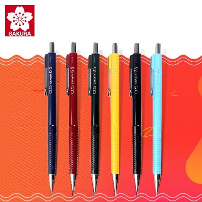 SAKURA Student Mechanical Pencil 0.3/0.5/0.7/0.9mm Press Automatic Pencil Activity Pencils Sketch Supplies XS-123/125/127/129