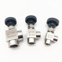 Free Ship Needle Valve Adjustable 1/8 1/4 3/8" 1/2" Right Angle Female G Thread SS304 For Water Gas Oil Needle Valve