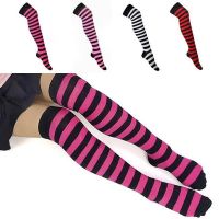 【Sock shop】สาวลายใหม่ถุงเท้าแฟชั่นถุงน่องสบายๆต้นขาสูงกว่าเข่าสีอะคริลิหวานถุงเท้าสูงหญิงถุงเท้ายาวเข่า