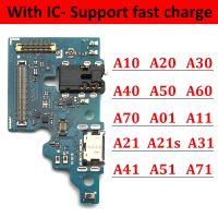 Dock ตัวเชื่อมต่อ USB ชาร์จพอร์ตบอร์ดสายเคเบิลยืดหยุ่นสำหรับ Samsung A01 Core A11 A21S A21 A31 A41 A51 A71 A10 A20 A30 A50 A70