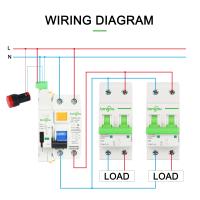 RCCB 6KA RCD AC 2P 230V พิมพ์อัตโนมัติอุปกรณ์ปรับตัวเองได้เบรกเกอร์ดิฟเฟอเรนเชียลเบรกเกอร์อัจฉริยะ300Ma 100Ma