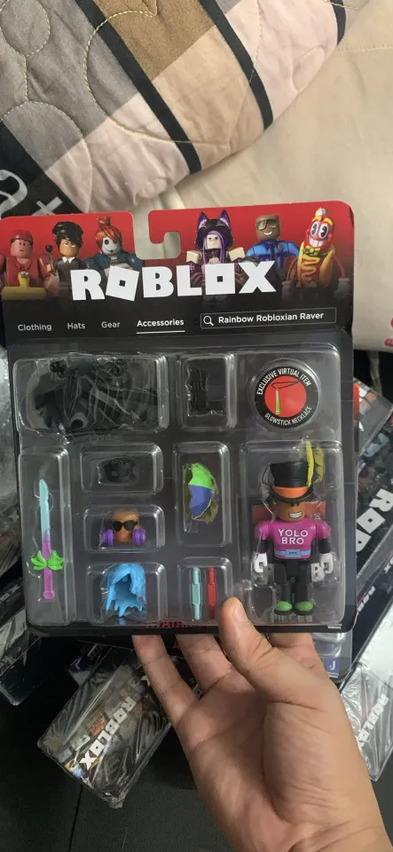 Roblox Avatar Shop Series Collection - Just Bee Yourself + Rainbow  Robloxian Raver Bundle [Includes 2 Exclusive Virtual Items] 