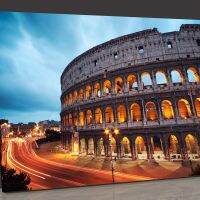 ผ้าใบ Colosseum,ภาพโรม,เครื่องตกแต่งฝาผนังอิตาลี,กรอบตกแต่งผนังไฟติดผนังห้องโถงห้องนอนการประดิษฐ์ตัวอักษร