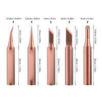 หัวบัดกรี100-500 ℃ ปลายเครื่องเชื่อมเหล็ก5ชิ้นทองแดงสำหรับการบำรุงรักษา