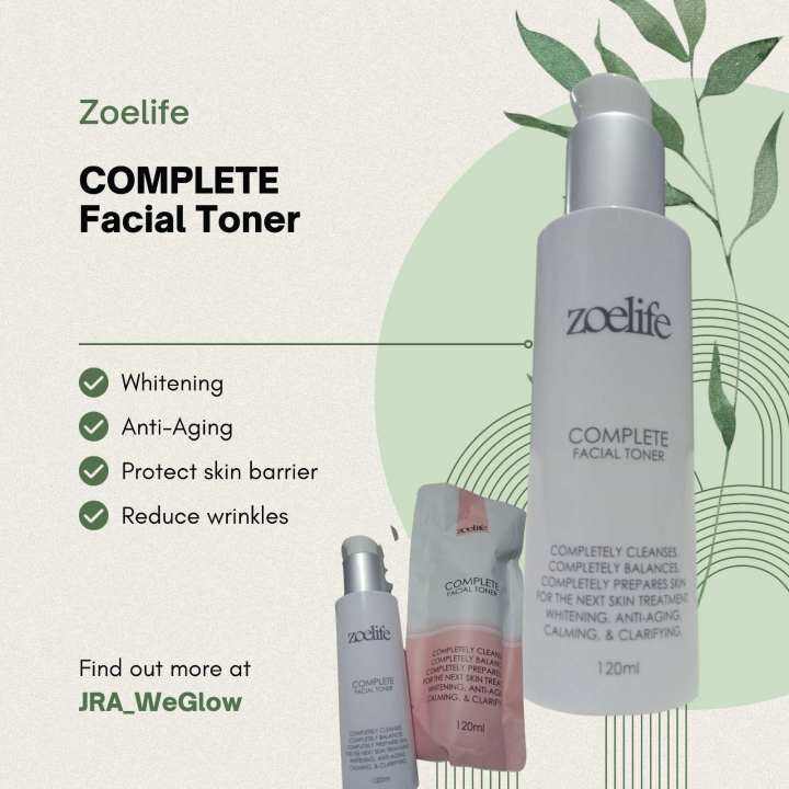 JRA WeGlow Zoelife Complete Facial Toner, whitening, Antiaging