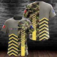 France Camouflage Speed Line Custom Graphic Tees Summer Cool Sportswear Boys Loose T-shirts Oversized Short Sleeve Tops EU 6XL