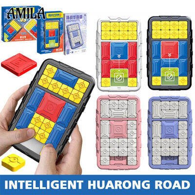 AMILA Smart Huarong เกมปริศนาปริศนาแบบเลื่อนสำหรับผู้ใหญ่สำหรับเด็กคิดอย่างมีตรรกะของเล่นการศึกษาสติปัญญาเพื่อการศึกษาปฐมวัย