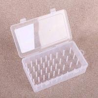 1Pcs Sewing Threads Box Bobbin Box Plastic Spools Carrying Storage Case Transparent Needle Organizer 42 Axis Sew Craft Container