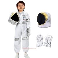 Childrens Party Game Astronaut Costume Role-Playing Halloween Costume Carnival Cosplay Full Dressing Ball Kids Rocket Space Suit