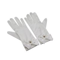 ✱✐✤ 1 Pair of Bride Gloves Wedding Wrist Length Gloves for Adult Women Girl Stage Show