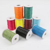15M 1mm Waxed Cotton Cord Waxed Thread Cord String Strap Necklace Rope Bead For Jewelry Making DIY celet