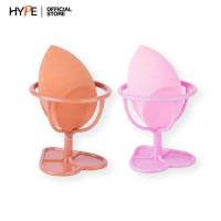 ฟองน้ำแต่งหน้า Nee cara Beauty Blender ฟองน้ำ รองพื้น แต่งหน้า ฟองน้ำไข่ พร้อม ที่รองฟองน้ำ N201