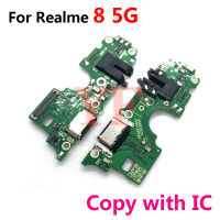 Asal untuk Realme 8 6 7 Pro 7i 6i 8i 9i 8S V13 V11 5G 4G USB Mengecas Penyambung Mic Flex Cable