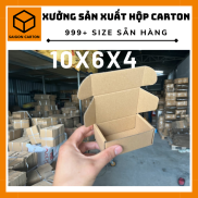 Bộ 100 hộp Sài Gòn carton 10x6x4 nắp gài, nắp cài