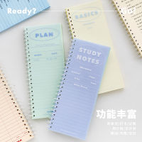 Simple Strip Coil Planner Notepad Scrapbook Diary Sketchbook Daily Punch Plan Office School Supplies Stationery