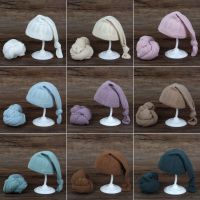 Babies Accessories Newborn Soft Swaddle Wraps With Hat 2pcs Sets Newborn Boy Girl Photography Blanket Infant Picture Photo Props Sets  Packs