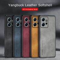 Note 12 Lambskin Leather Cover Readmi Redmy Note12 23028RA60L Shockproof Silicone Frame Coque