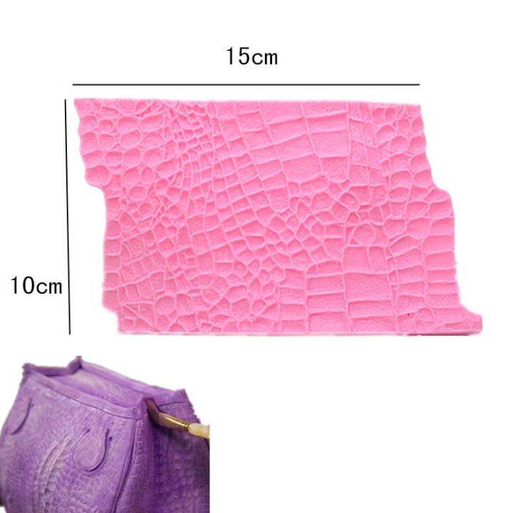 Export extralarge silicone simulation crocodile skin texture sugar