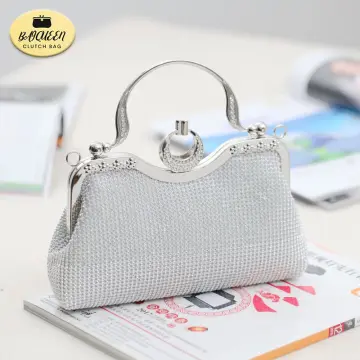 Sondra Roberts Rhinestone Box Clutch Handbags - Bloomingdale's | Silver  clutch purse, Clutch, Clutch handbag