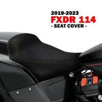 FXDR เบาะรองนั่งรถจักรยานยนต์,อุปกรณ์เสริม114ใหม่ FXDR114เบาะรองนั่ง2019-2023ซิลิโคนรังผึ้งเบาะผ้าไนล่อนระบายความร้อน