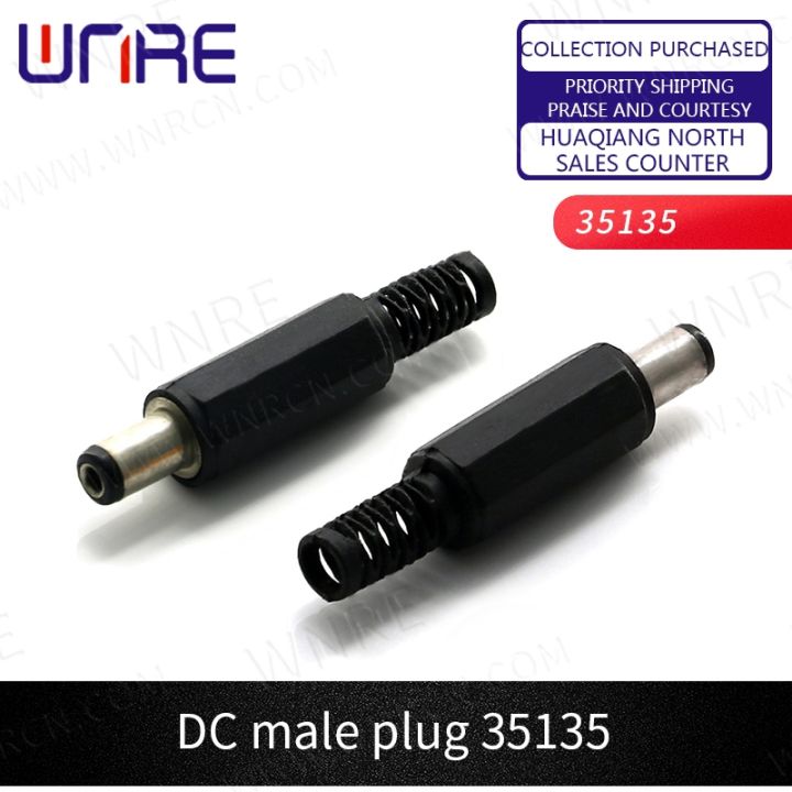 5-5-x-2-1mm-plastic-male-plugs-dc-022-dc-power-socket-female-jack-screw-nut-panel-mount-connector-dc022-5-5x2-1mm