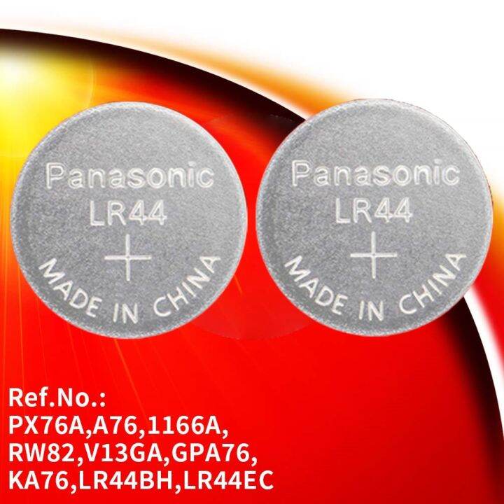 Panasonic LR44 A76 AG13 G13A Alkaline Coin Cell Button Battery 1.5V 1.5