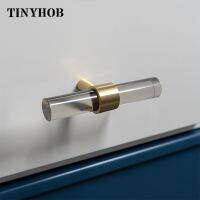 ◇ Various Sizes Modern Style Smoky Gray Acrylic Drawer Knobs T bar Handle Bathroom Pulls Kitchen Cabinet Door Handle Pull