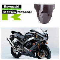 FOR KAWASAKI ZX6R 636 2003-2004 MOTORCYCLE MODIFIED FRONT WINDSCREEN BLACK WINDSCREEN MIRROR DEFLECTOR