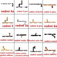 ปุ่มปรับระดับเสียงปุ่มเปิดปิดสายเคเบิ้ลยืดหยุ่นสำหรับ Xiaomi Redmi 3s 4a 5บวกหมายเหตุ2 5a 4 3รุ่นพิเศษ Pro 4x ทั่วโลก