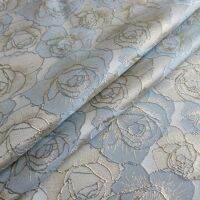 (Star fabric)100X140Cm เส้นด้ายย้อมทองผ้าไหมผ้า Jacquard ดอกไม้ผ้าเสื้อผ้า Jacquard สำหรับจักรเย็บผ้า Cheongsam ชุดด้านบนเย็บวัสดุ