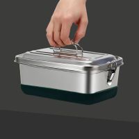 High Quality Double Layer All Stainless Steel 304 Lh Box Leak-Proof Bento Box Dinnerware Set   Student Food Container