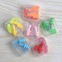 2PCS Anti-Noise Earplugs Nose Clip Case Protective Waterproof Protection Ear Plug Silicone Swim Dive Supplies Security Protect