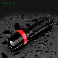 NJCAR LZD MALL COB-R ไฟฉายซูมได้ LED ไฟฉายแรงสูง สว่างมาก แสงขาว USB