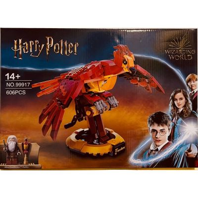Gasha Toys เลโก้ แฮรี่ 99917 นก แฮรี่ นกฟีนิค Fawkes Dumbledore"s Phoenix จำนวน 606 ชิ้น