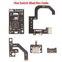 เซียวเดจ?การถ่ายโอน TYPE-C แบบสายเคเบิลงอได้1ชุดสำหรับซ่อมแซมชิ้นส่วนสำหรับสายเคเบิลคอนโซลเกมพอร์ต Oled