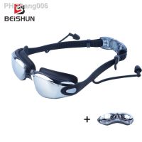 Electroplating Adjustable Swimming Goggles Anti-fog UV Protection Swimming Goggles Waterproof Silicone Swim Adult Eyewear