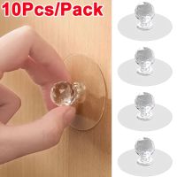 10Pcs Punch-free Drawer Knobs Self-Adhesive Kitchen Cabinet Handle Furniture Cupboard Dresser Window Door Push Pull Handles