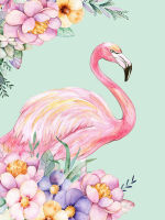 WHYUS-Flamingo Paint by Numbers Kit DIY Oil Painting Without Frame For Home Decoration