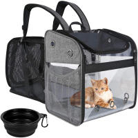 Breathable Puppy Bag Travel Out Expandable Backpack Portable Foldable Tote Accessories Luxury Dog Carrier Cat Cage Handbag