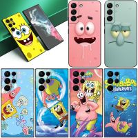 SpongeBob Patrick Star Phone Case For Samsung Galaxy S23 S22 S21 Ultra S20 FE 5G S10E S10 Lite S8 S9 Plus S7 Edge Black Cover Phone Cases