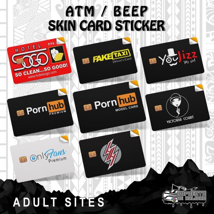 ATM/Beep Card Skin Stickers LUXURY BRANDS. High Quality Vinyl Sticker